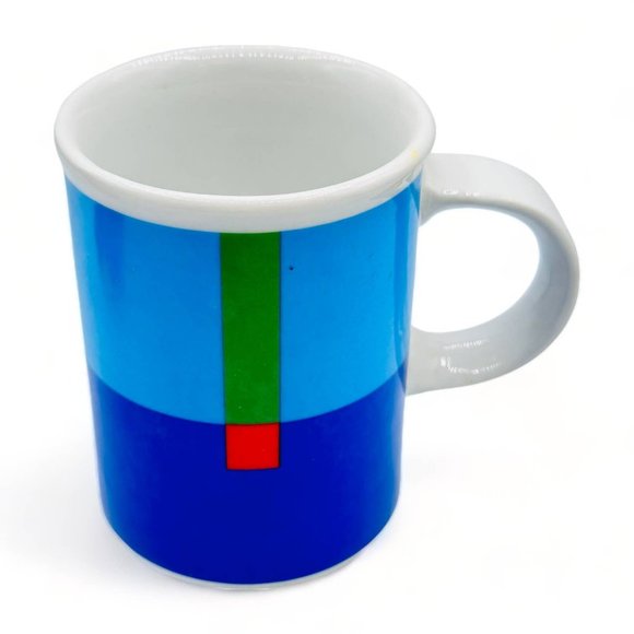 Modern Art Mug - Primary Colours and Geometric Shapes - Picture 5 of 9